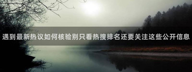黑料吃瓜不打烊：遇到最新热议如何核验别只看热搜排名还要关注这些公开信息